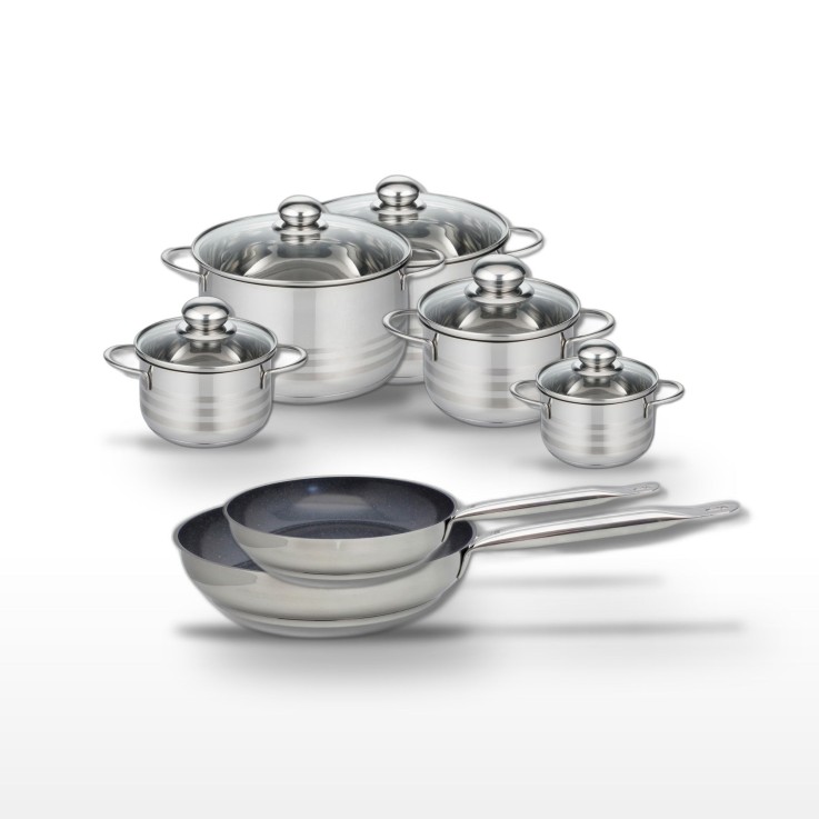 Batterie de cuisine Profi Therm Platinum en inox - lot de 7 pièces
