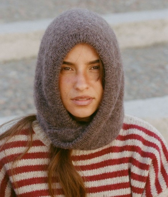 Cagoule Marguerite Prune en...