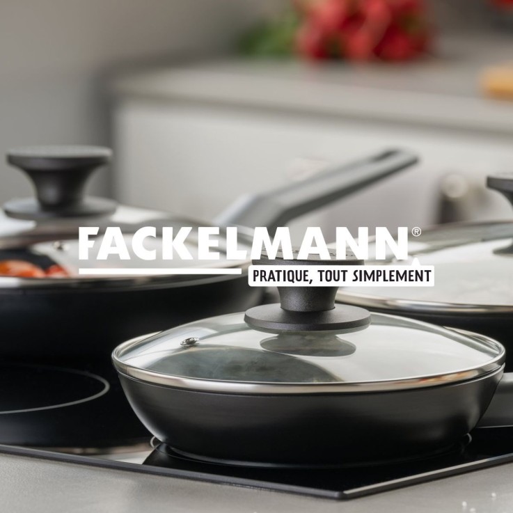 Couvercle de cuisson en verre - 28 cm - gris