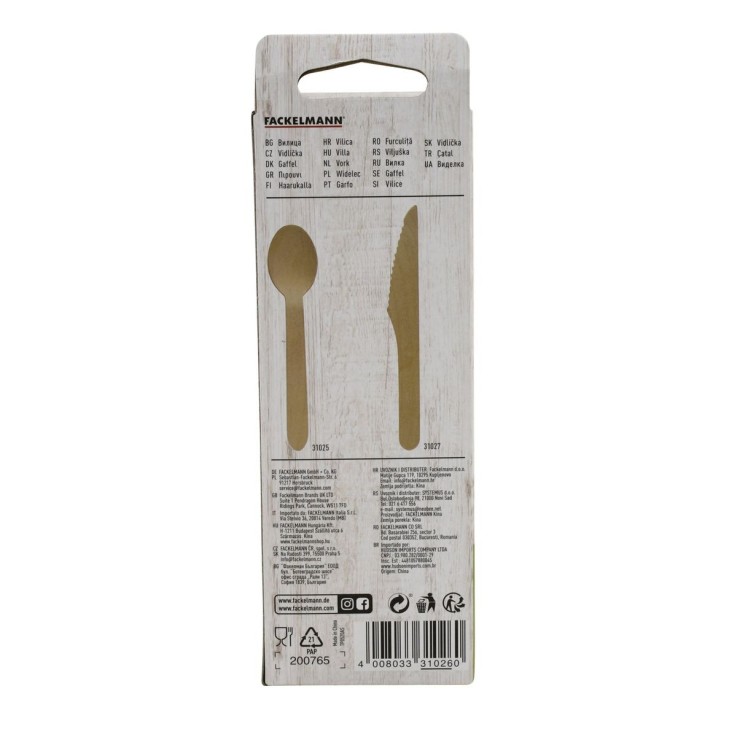 Fourchettes en bois certifié FSC - 16 cm