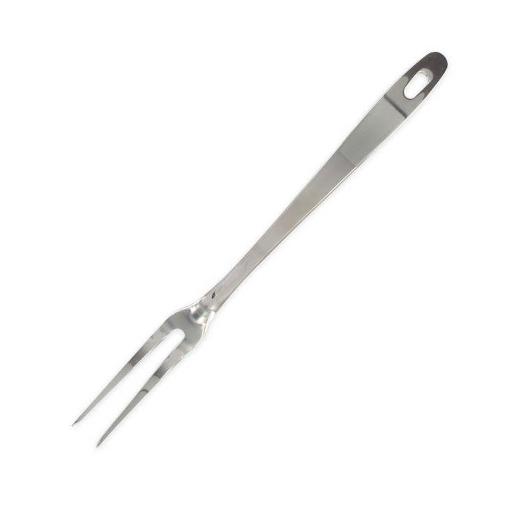 Fourchette à viande et barbecue Oxford en inox - 30,5 cm - deux piques