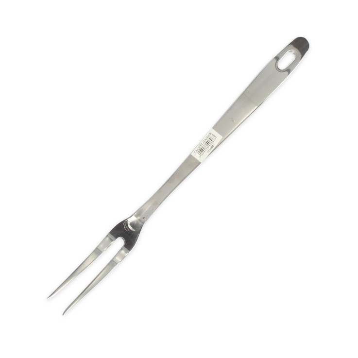 Fourchette à viande et barbecue Oxford en inox - 30,5 cm - deux piques