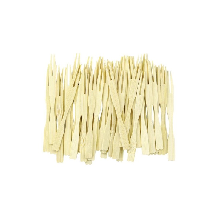 Pics à apéritif Wood Edition en bambou - 8,5 cm - lot de 50