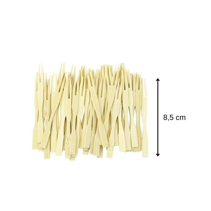 Pics à apéritif Wood Edition en bambou - 8,5 cm - lot de 50