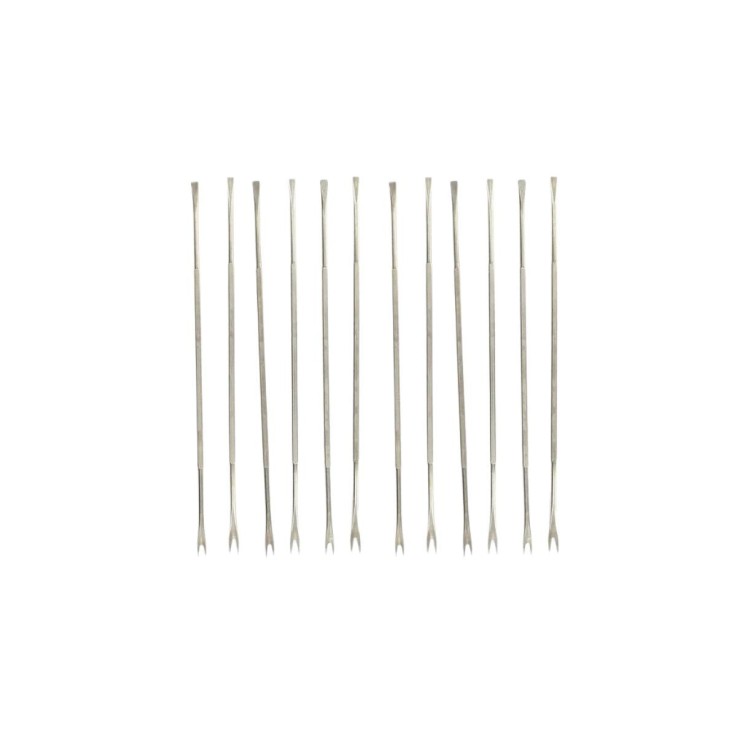 Lot de 12 fourchettes à crustacé en acier inoxydable 18,5 cm Fackelmann