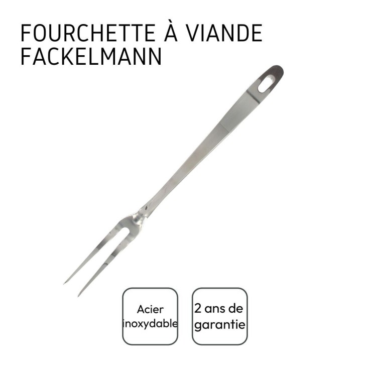 Lot de 2 fourchettes à viande Oxford en inox - 30,5 cm