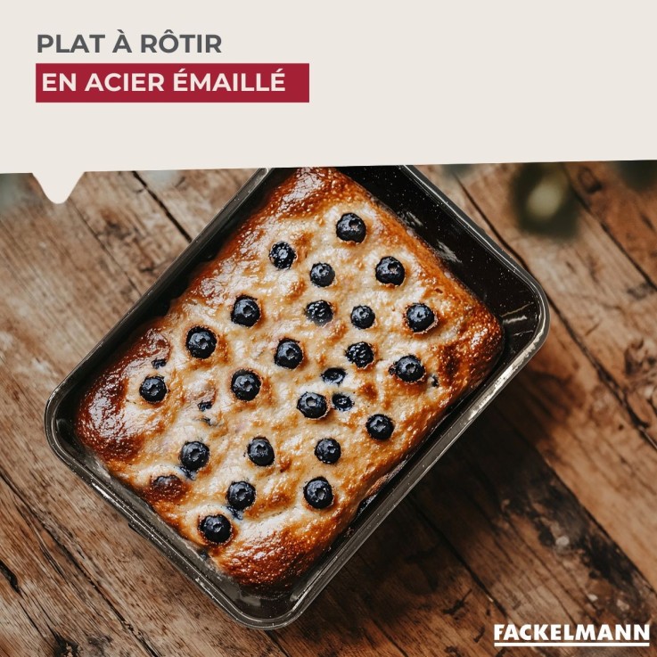Plat à four en acier émaillé - 40,5 x 28,5 cm