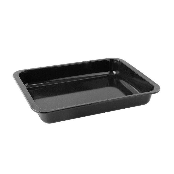 Plat à four Spécial Cooking en acier émaillé - 40 x 29 cm - 4,3 L - noir