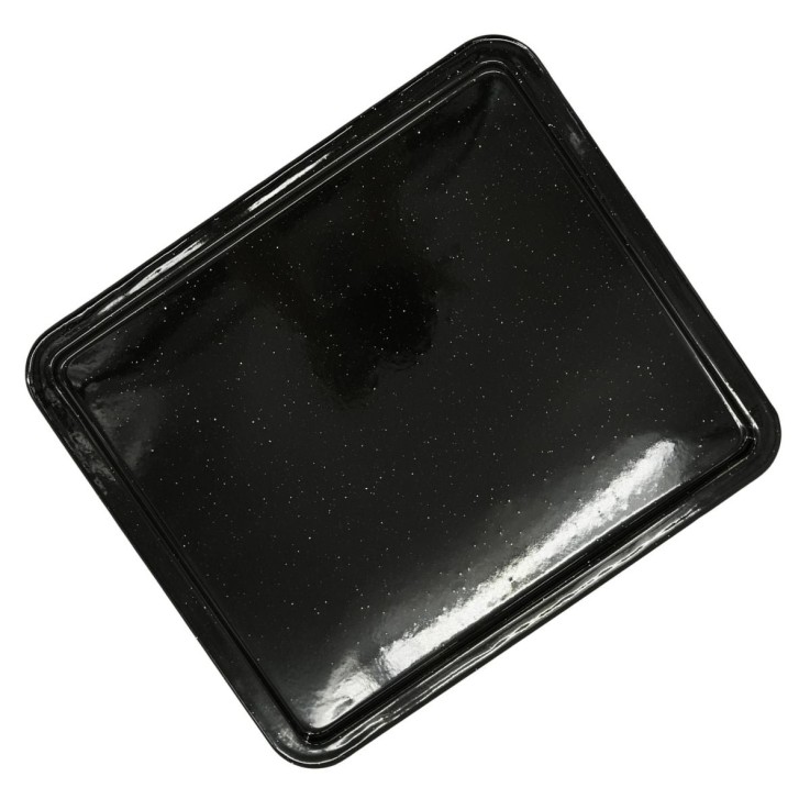 Plaque à pâtisserie en acier émaillé - 40 x 34 cm - noir