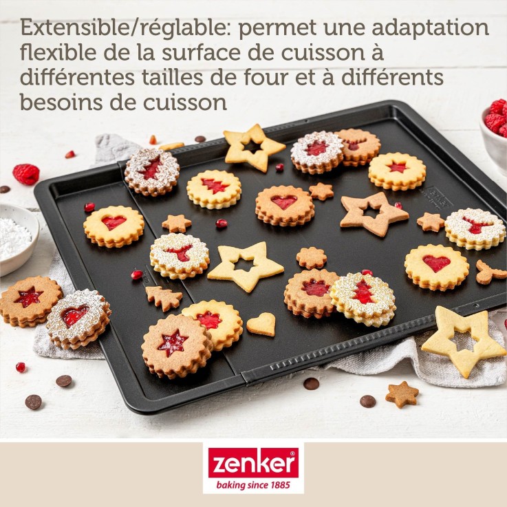 Plaque de cuisson Perfect Black+ en acier - 37 à 52 cm - noire