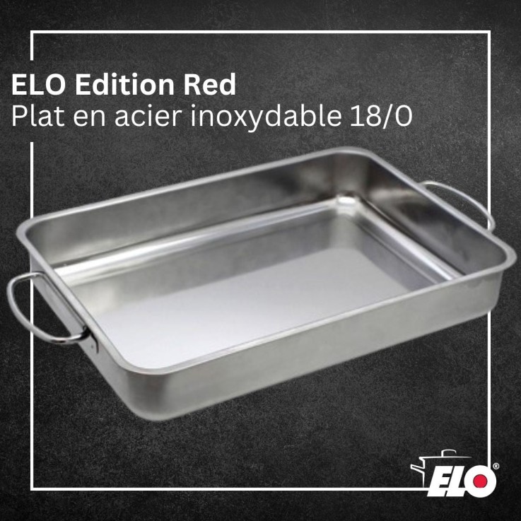 Plat à four Edition Red en inox - 34 x 24 cm - 2,9 L