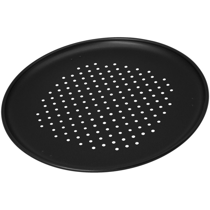 Lot de 2 plaques à pizza Special Countries en acier - 32 cm - noires