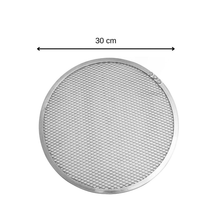 Lot de 2 plaques à pizza perforées en aluminium - 30 cm