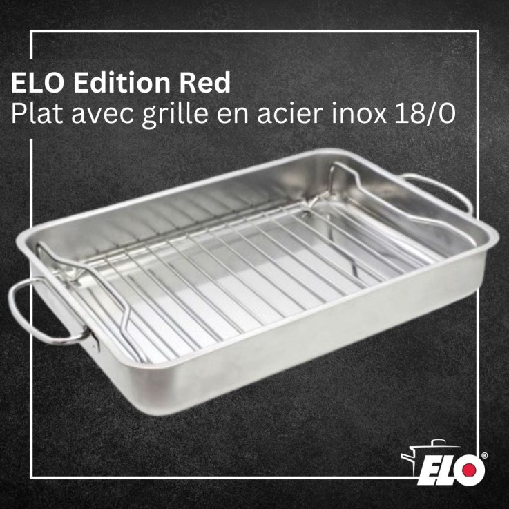 Plat à four Edition Red en inox - 34 x 24 cm - 2,9 L