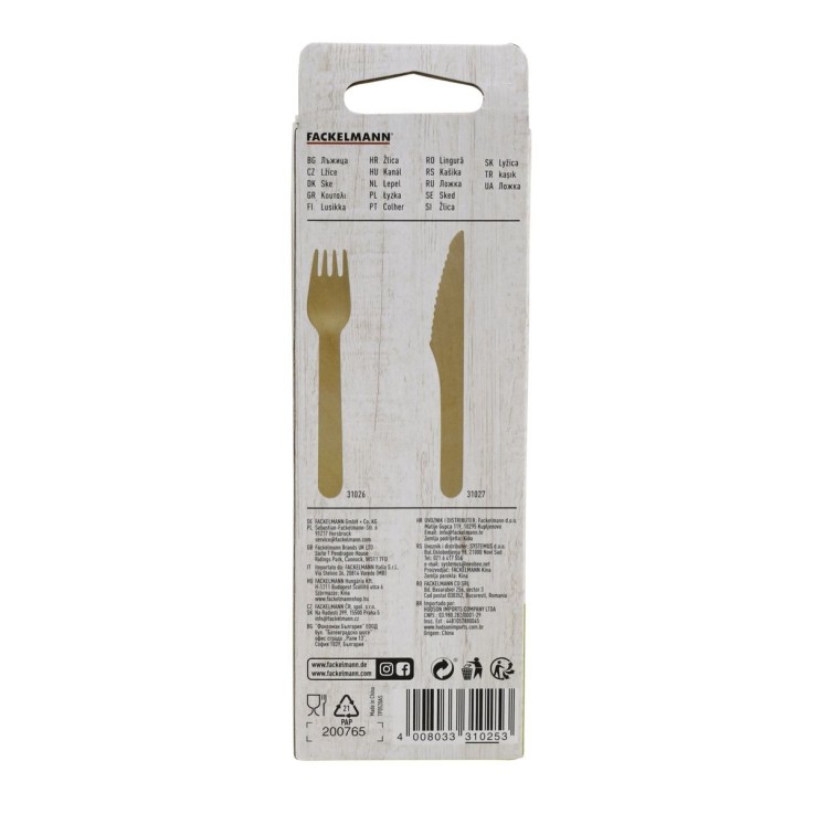 Cuillères à café Nature en bois certifié FSC - 16 cm