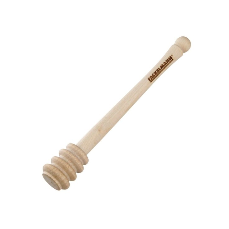 Cuillère à miel torsadée en bois de hêtre certifié FSC - 16,5 cm