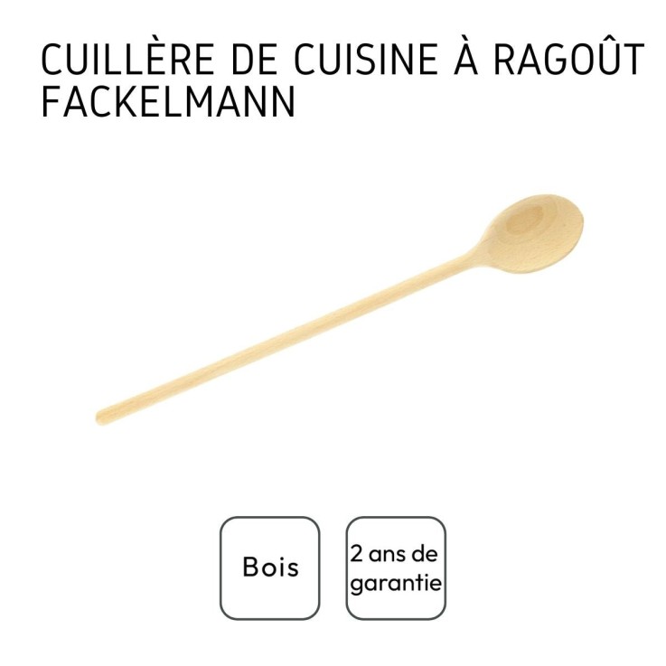 Lot de 2 cuillères en bois - 40 cm chacune