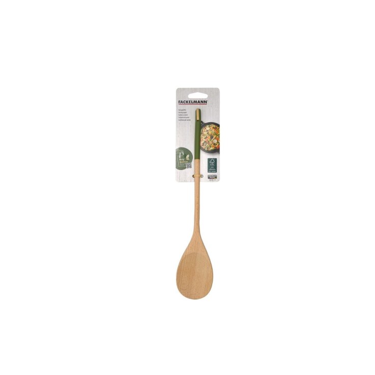 Cuillères de cuisine en bois - lot de 2 - 33 x 6,4 cm