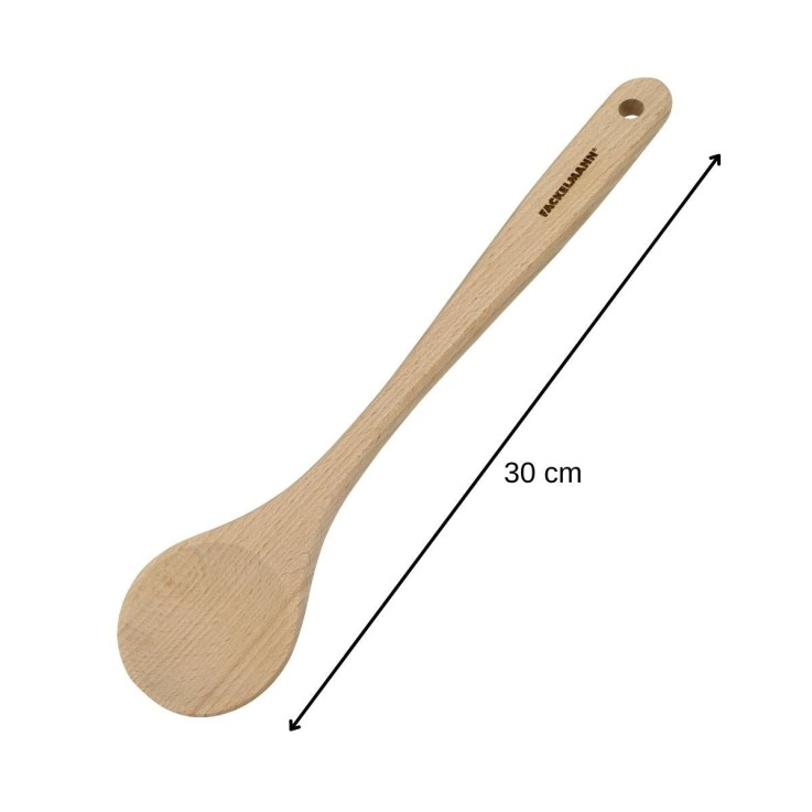 Lot de 3 cuillères de cuisine en bois certifié FSC - 30 cm