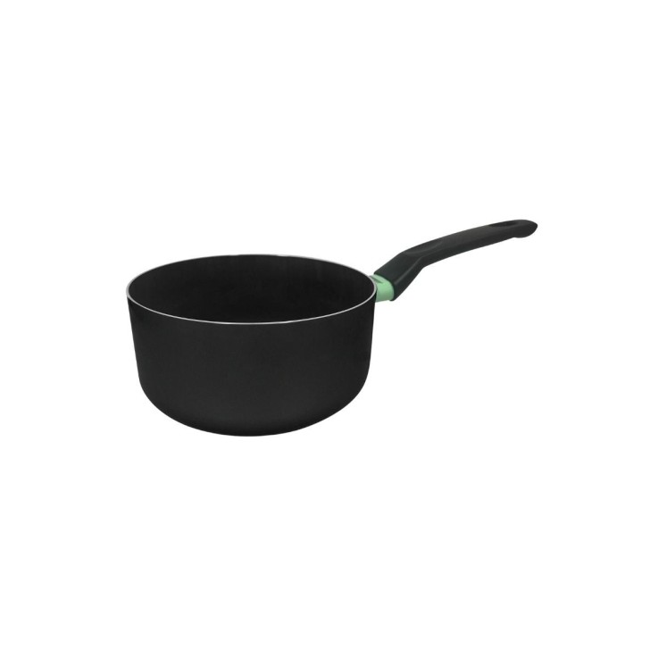 Casserole Brandao en aluminium recyclé - 20 cm - noire et vert amande