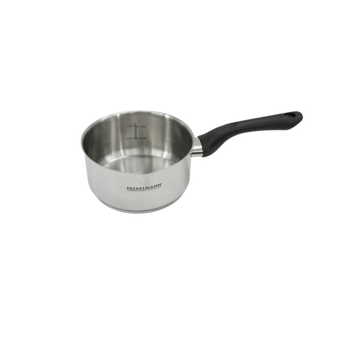 Casserole Geneva en inox 18/8 - 16 cm - 1,5 L - noire