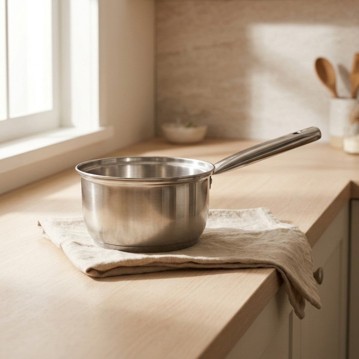 Casserole Rhona en inox - 16 cm