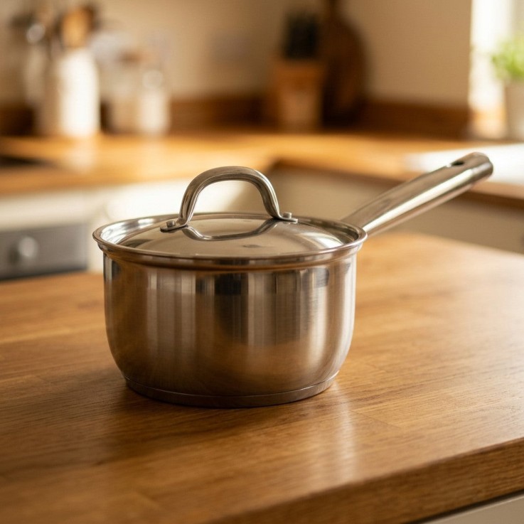 Casserole Rhona en inox - 16 cm