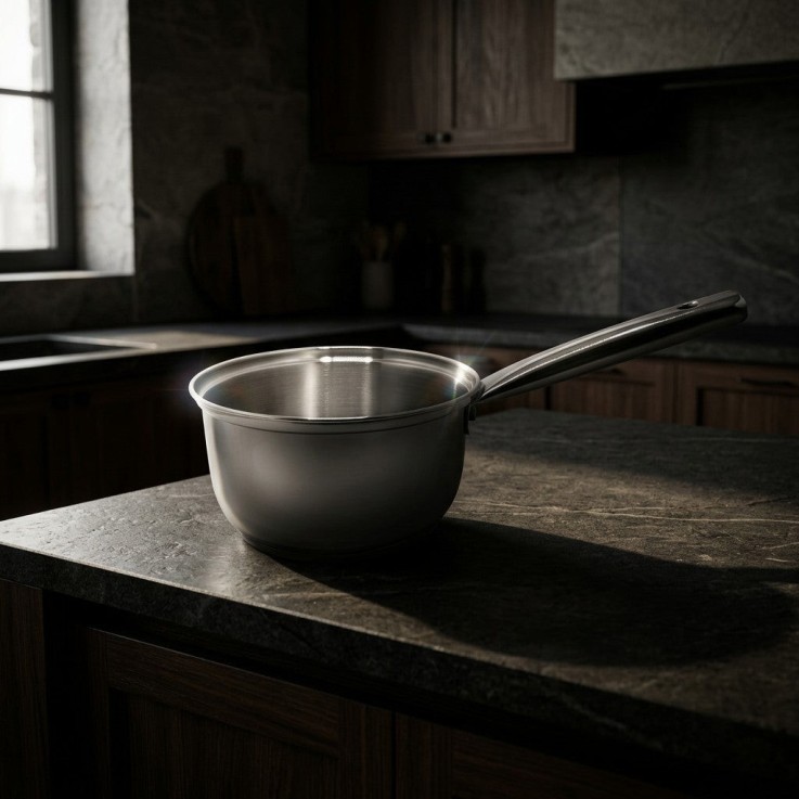 Casserole Rhona en inox - 16 cm