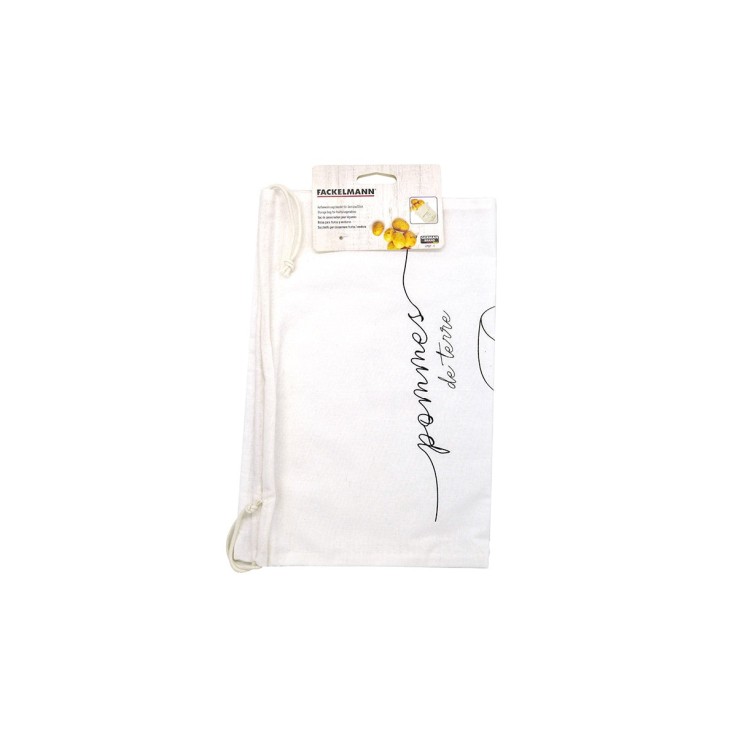Sac de conservation pour pommes de terre en coton - noir