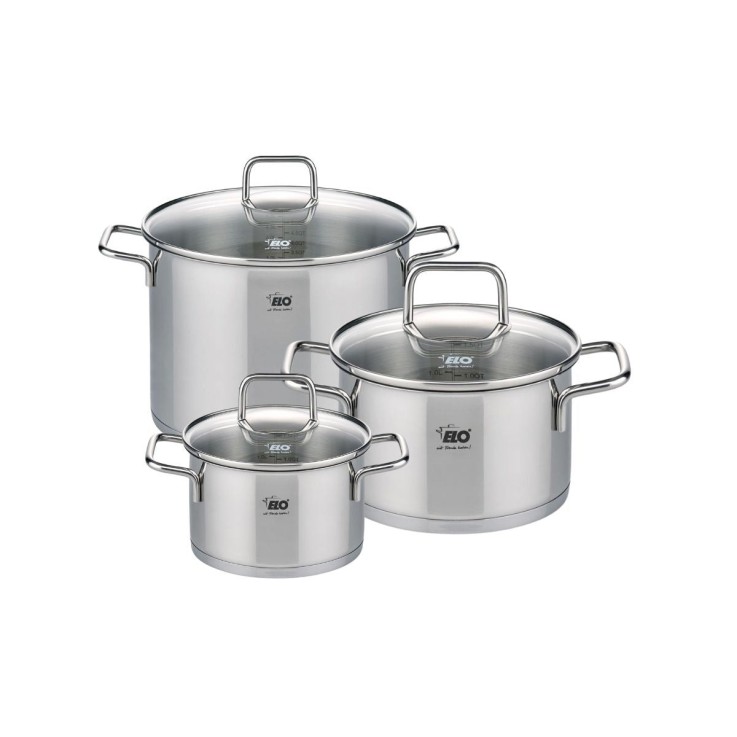 Set de 3 faitouts Citrin en inox - 16, 20 et 26 cm