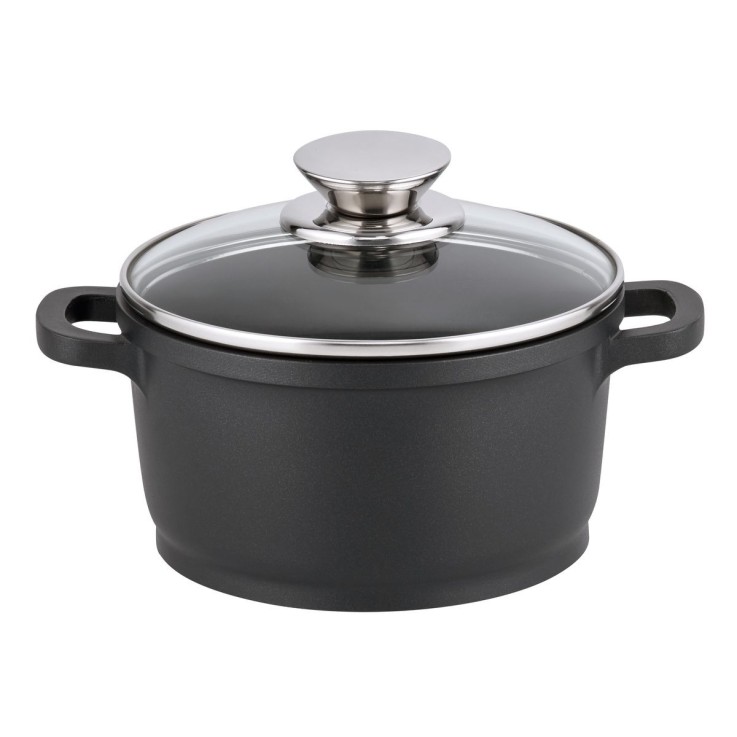 Faitout Alucast en aluminium - 16 cm - 1,3 L - noir