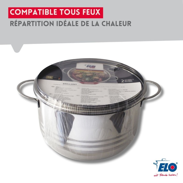 Faitout Brillant en inox - 12 cm - 0,8 L