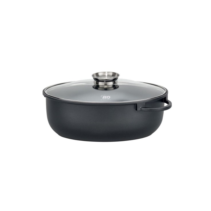 Cocotte Alucast en fonte d'aluminium - 38 x 25 cm - 7 L - noire