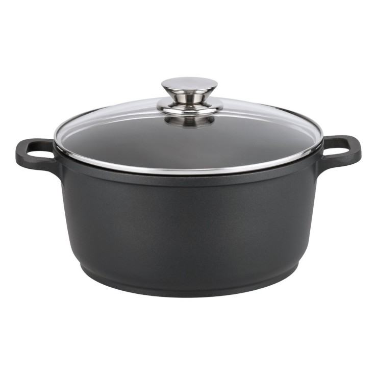 Faitout Alucast en fonte d'aluminium - 24 cm - 4 L - noir