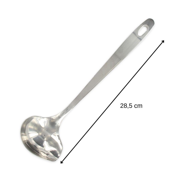 Cuillère à sauce Oxford en inox - 28,5 x 7,5 cm