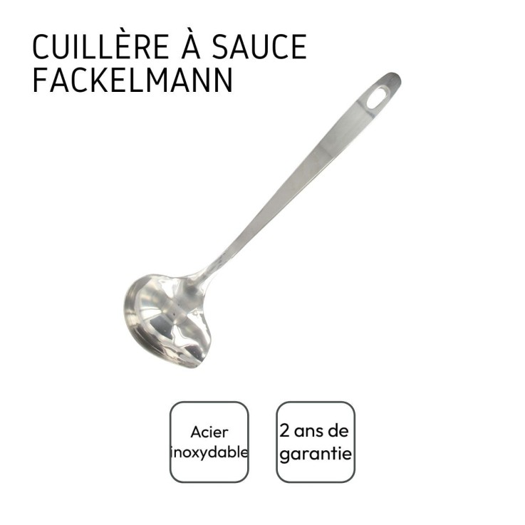 Cuillère à sauce Oxford en inox - 28,5 x 7,5 cm