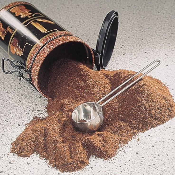 Cuillères doseuses à café en inox - lot de 2 - environ 8 g