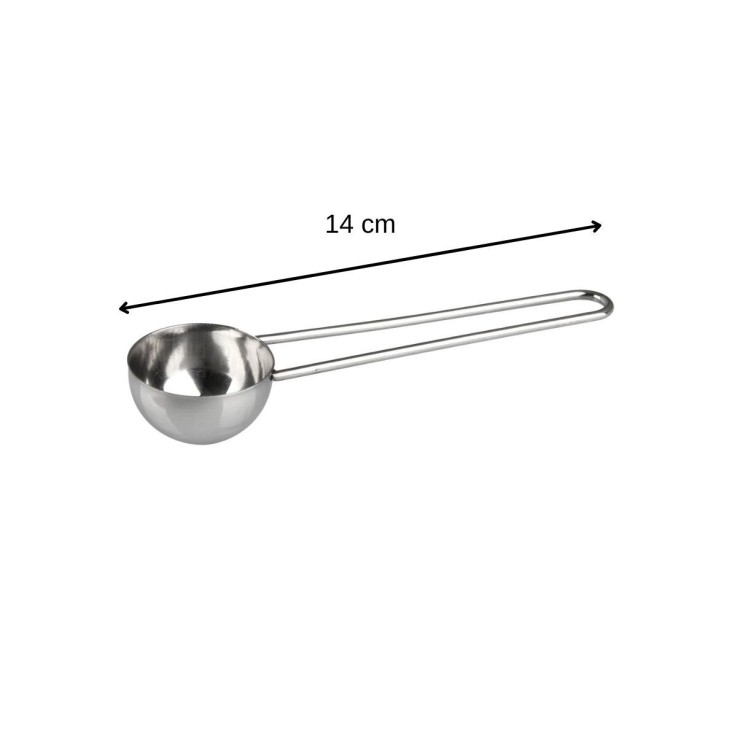 Cuillères doseuses à café en inox - lot de 2 - environ 8 g