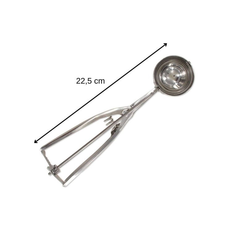 Lot de 2 cuillères à glace en inox - 22,5 x 5 cm