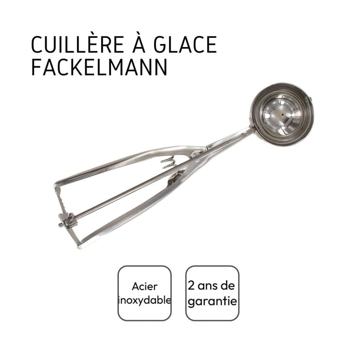 Lot de 2 cuillères à glace en inox - 22,5 x 5 cm