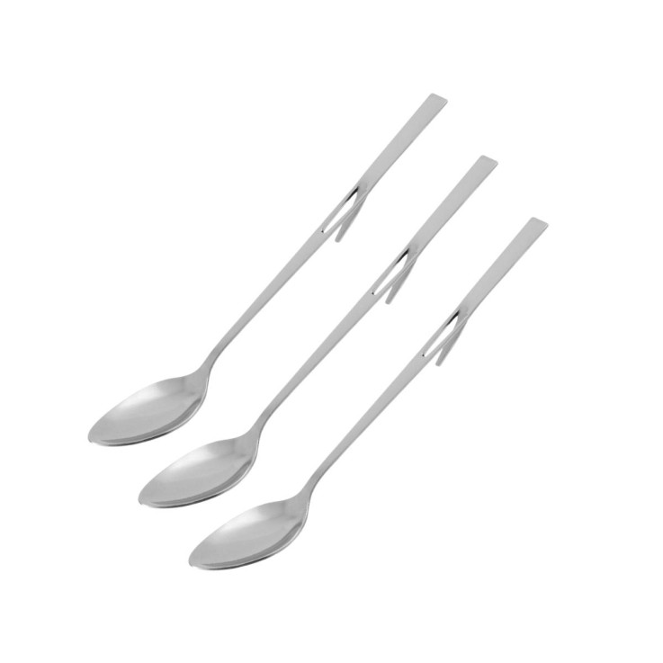 Lot de 3 cuillères à confiture en inox - 19 cm
