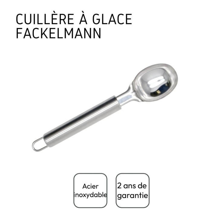 Lot de 2 cuillères à glace Elemental en inox - 19,2 cm - gris
