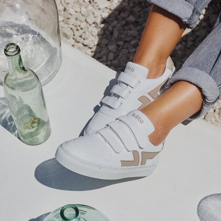 Baskets Velcro Vegan en Matière recyclée