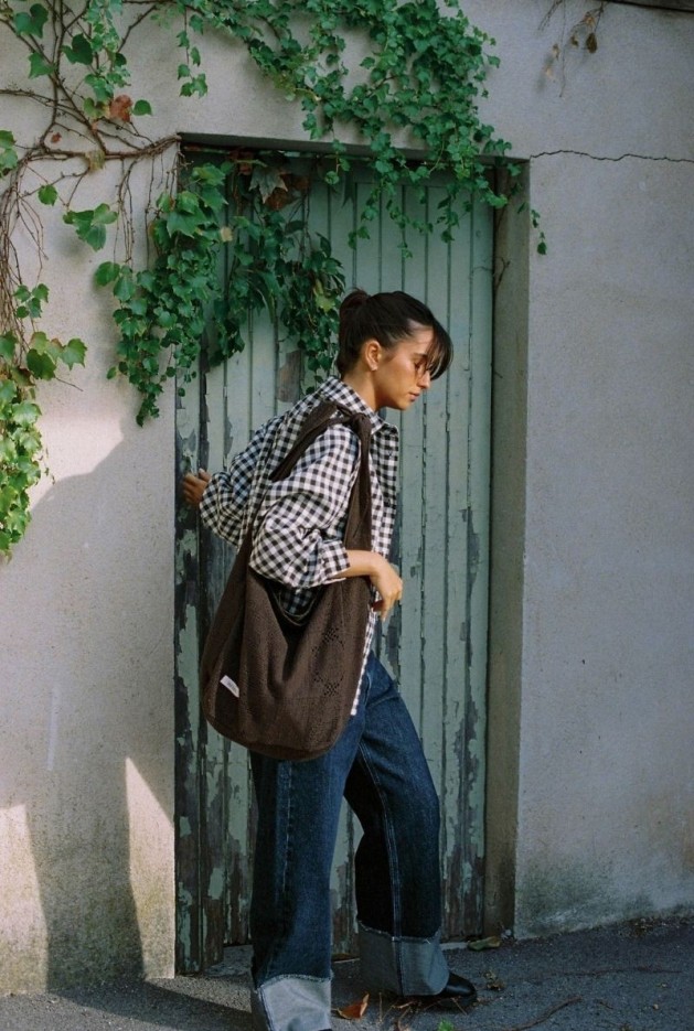 Sac Ella Marron en Coton