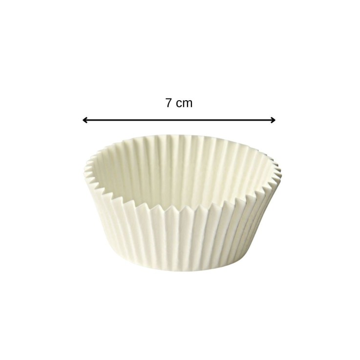 Moules à muffins Smart Pastry en papier - 7 cm - lot de 300 - blancs
