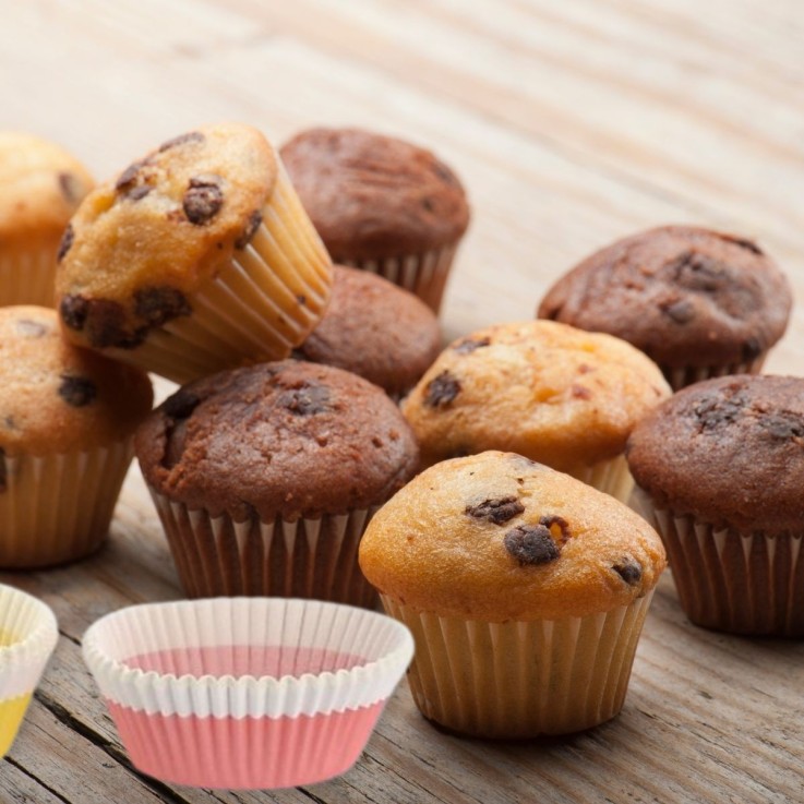 Lot de 300 moules à muffins Smart Pastry en papier - 5 cm - multicolore