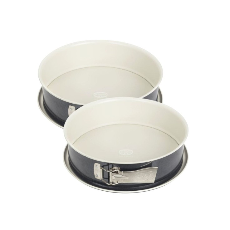 Lot de 2 moules à manqué Back-Trend en acier - 26 cm - blanc