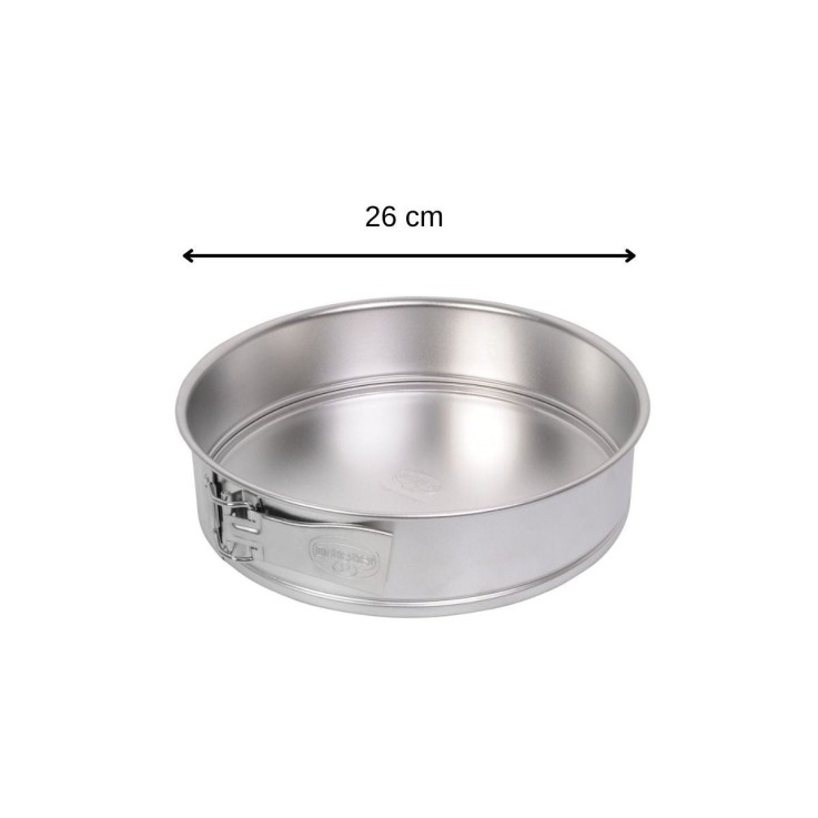 Moule à manqué à charnière en fer blanc - 26 cm - gris