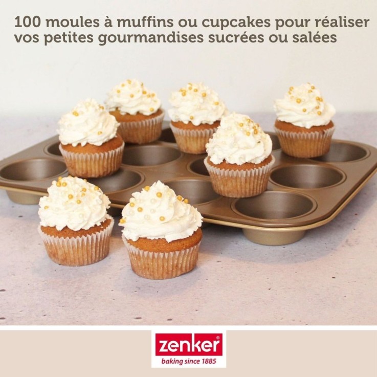 Moules à muffins Smart Pastry en papier - 7 cm - lot de 100 - blancs