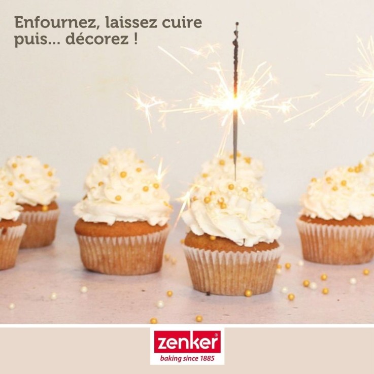 Moules à muffins Smart Pastry en papier - 7 cm - lot de 100 - blancs